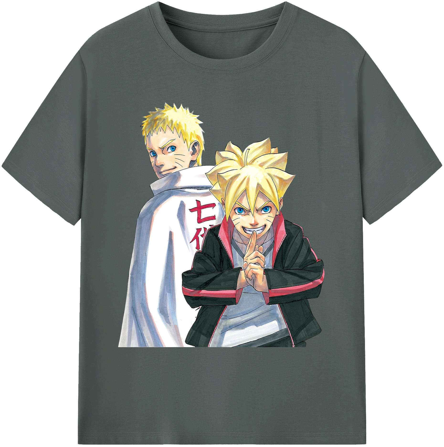 （画像用） NARUTO -ナルト- うずまき ボルト Uzumaki Boruto 綿100％ メンズ半袖Tシャツ｜肌触りやわらか＆通気性
